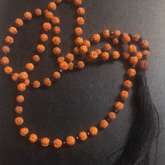 Sacred Rudraksha Meditation Mala - Picture 1 of 5